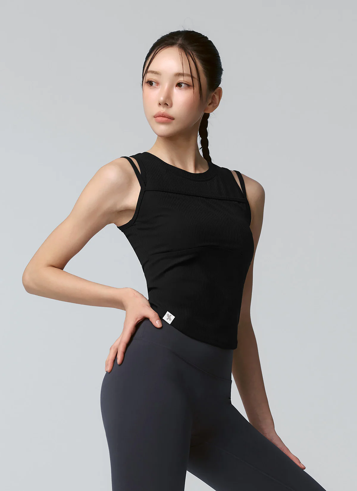 Soft Ribbed Layered Tank Top - Image 24