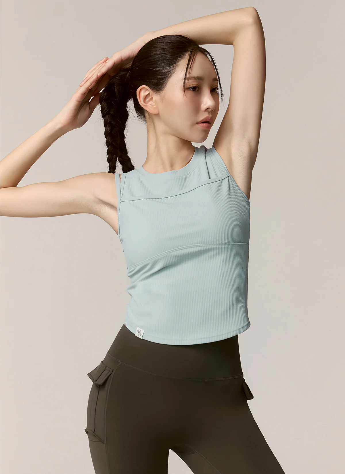 Soft Ribbed Layered Tank Top - Image 6