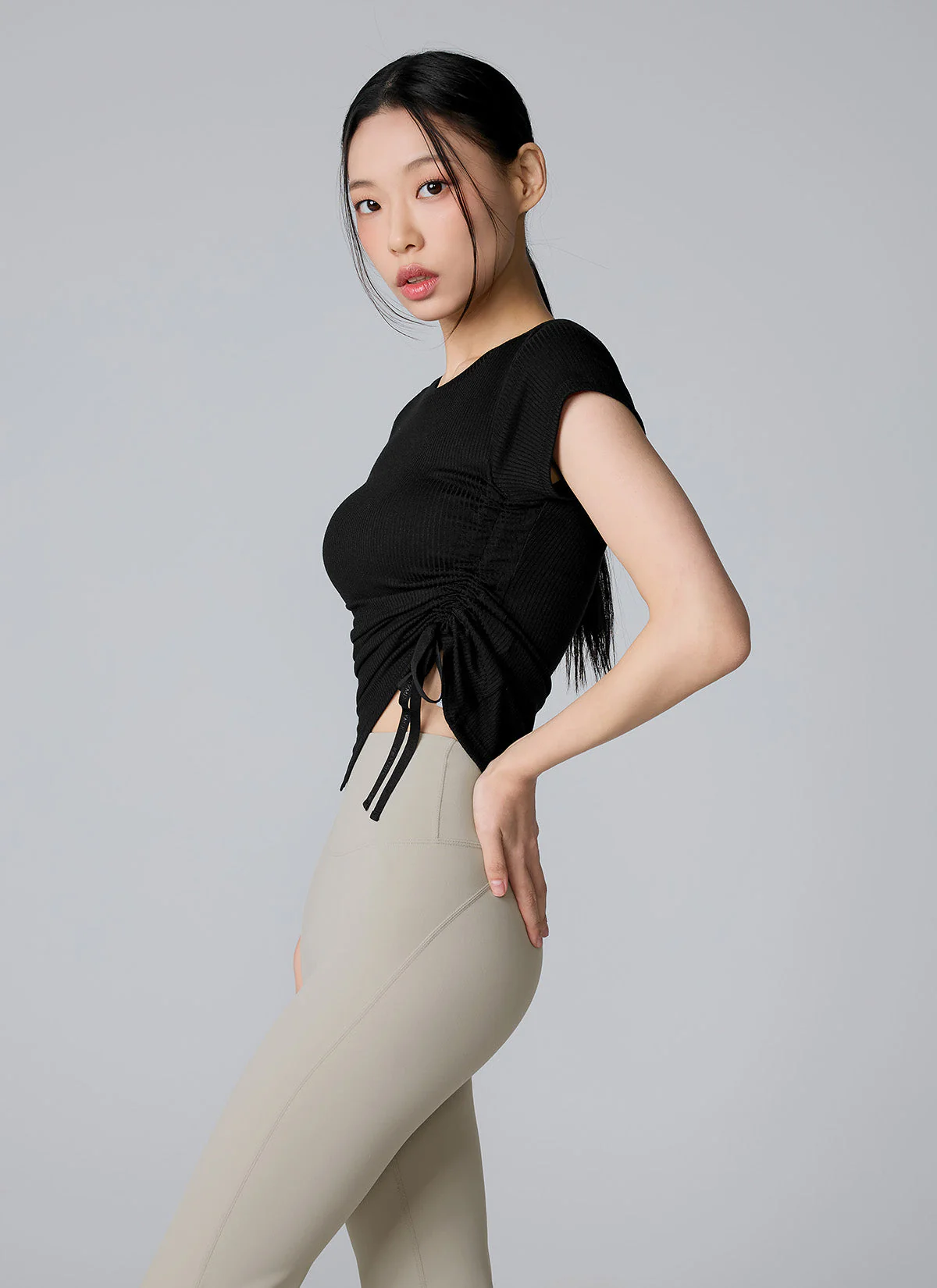 Soft Ribbed Side String Short Sleeve - Image 12