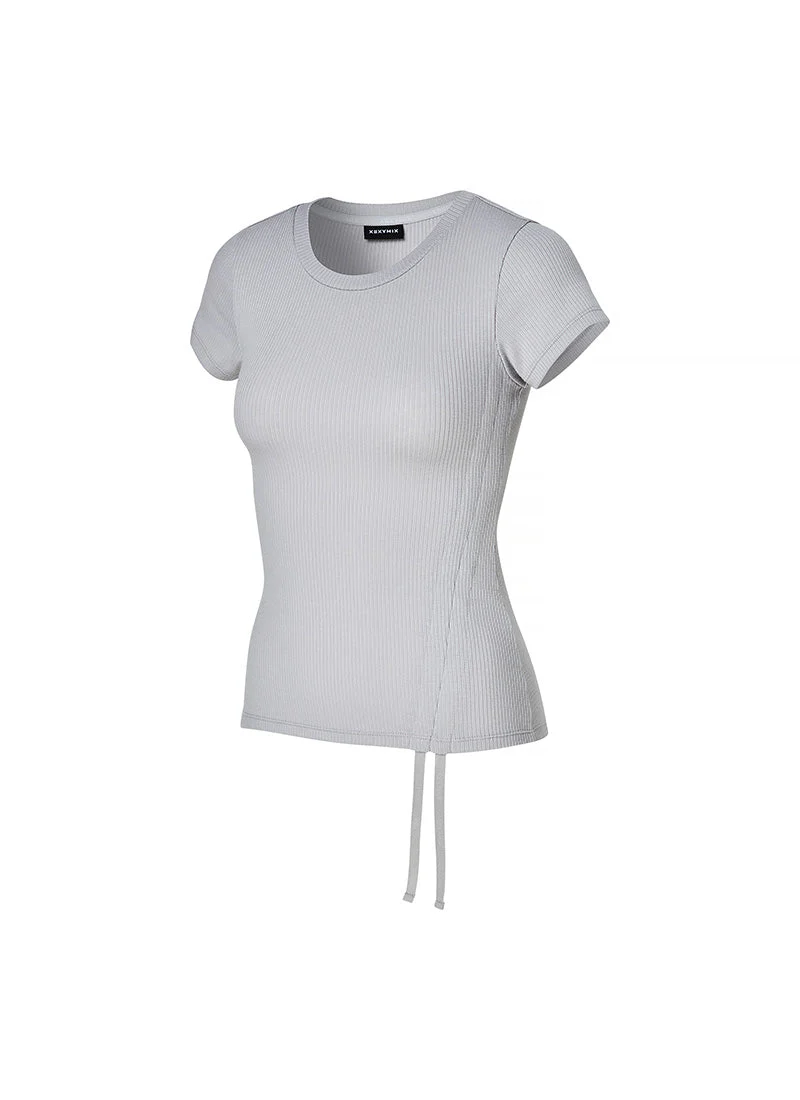 Soft Ribbed Side String Short Sleeve - Image 20