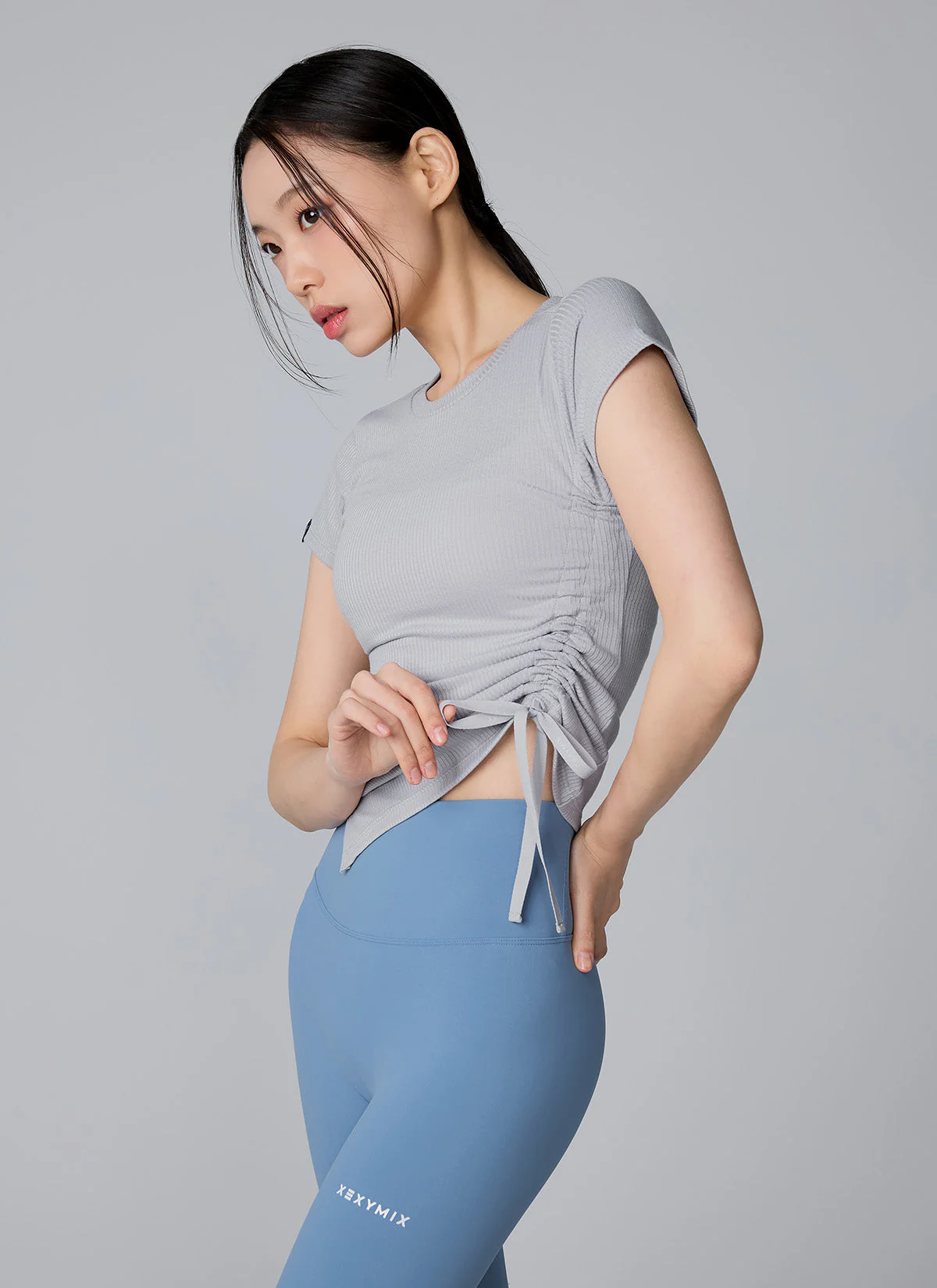 Soft Ribbed Side String Short Sleeve - Image 5