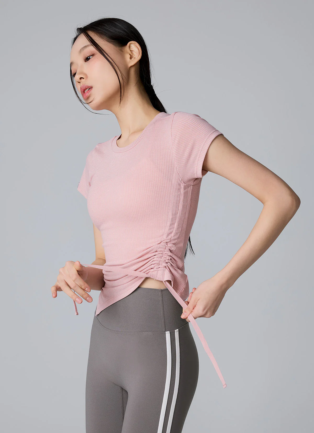 Soft Ribbed Side String Short Sleeve - Image 8
