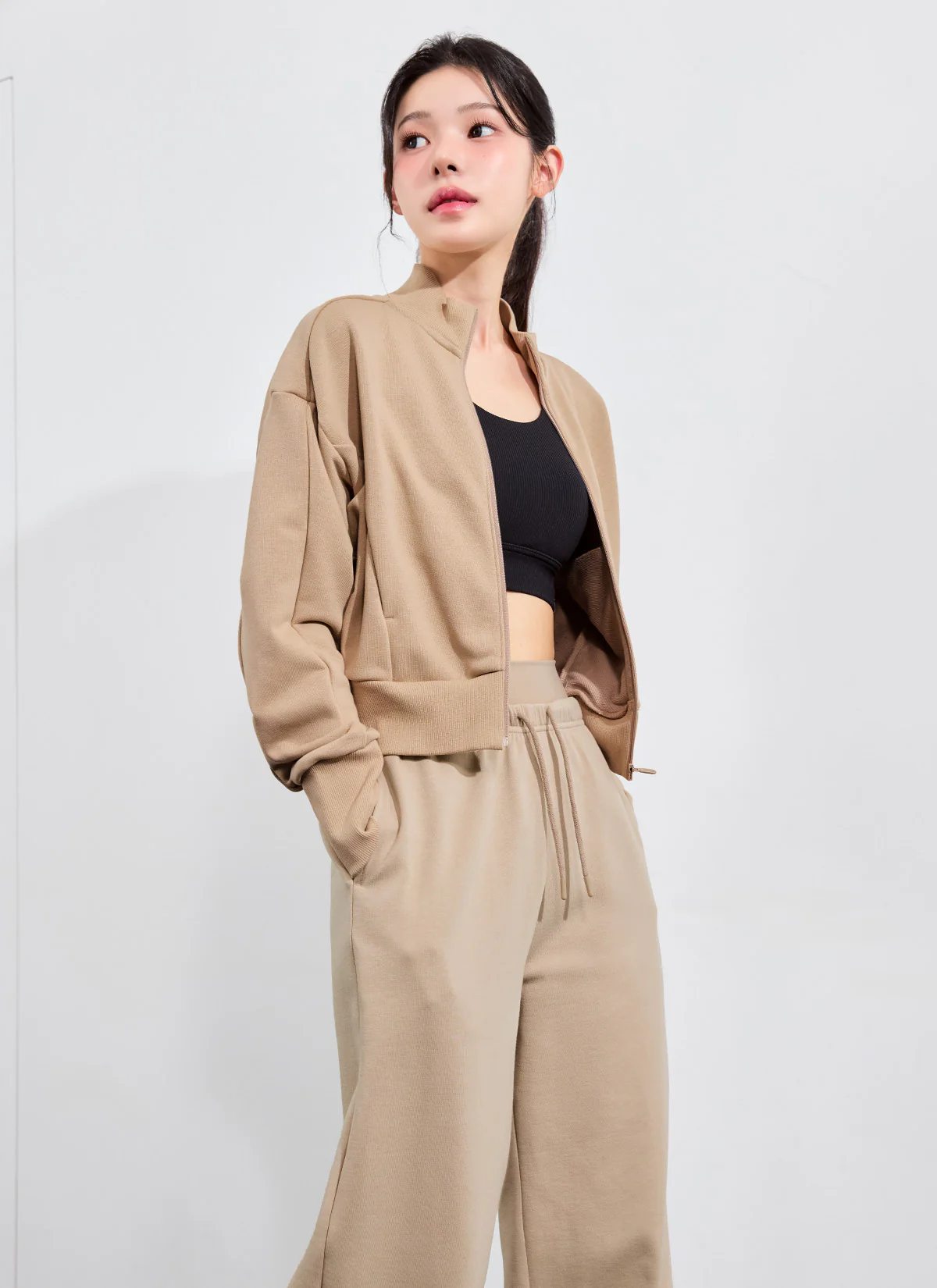 Soft Tension Layered Wide Pants - Image 8