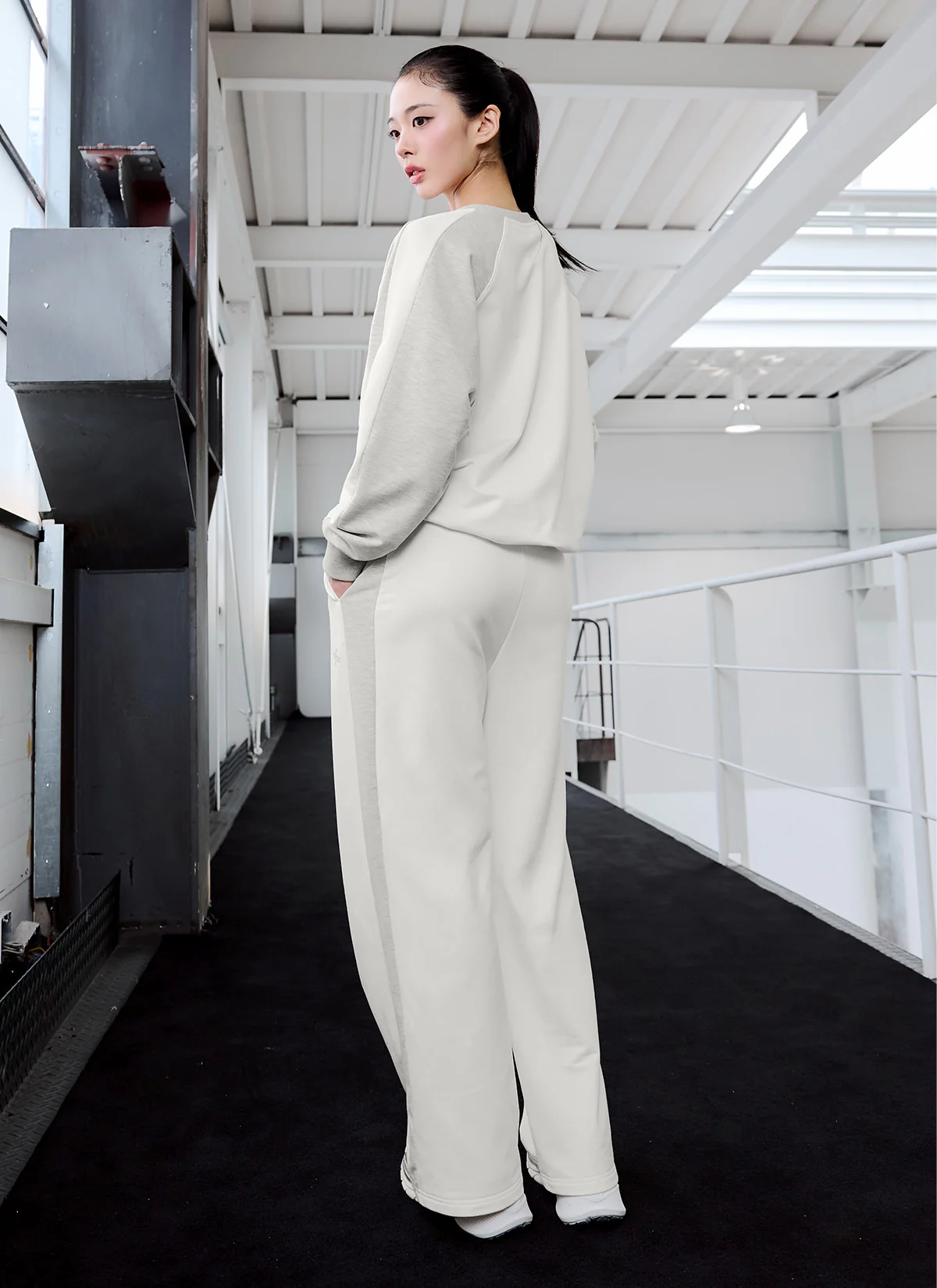 Sporty Track Wide Pants - Image 16