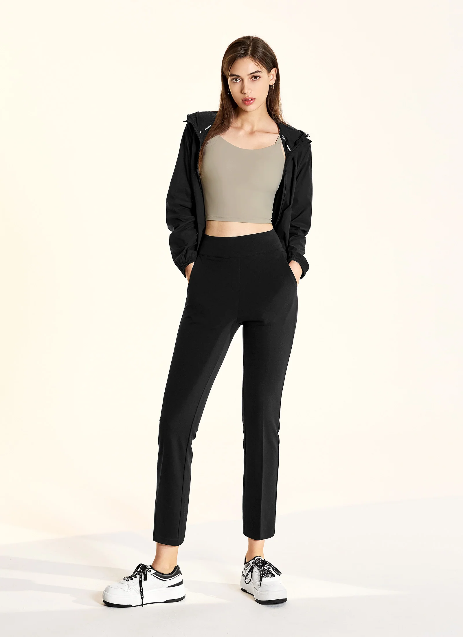 Stretch Banding Boots Cut Slacks 9" - Image 2